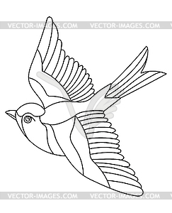 Song bird  - vector image