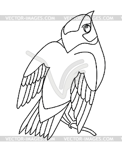 Song bird  - vector clipart