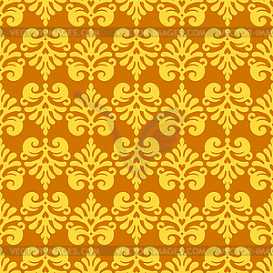 Abstract seamless pattern with ornamental flowers - vector image