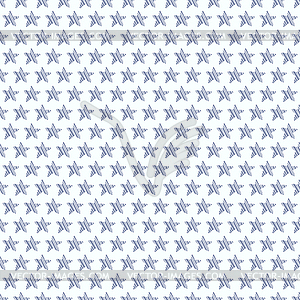 Seamless pattern blue stars - vector image