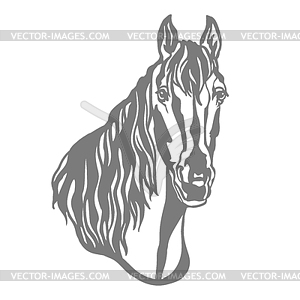 Horse template - vector clip art