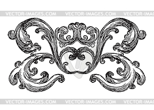 Beautiful hand drawing design element - vector clipart