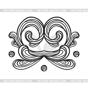 Engraving vintage design element - vector clipart