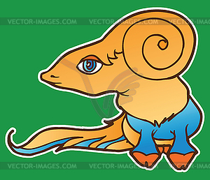 Fantasy creature 2 - vector clip art