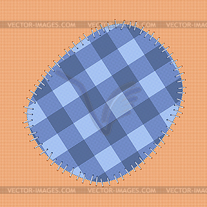 Заплатка овальная - клипарт в векторном формате