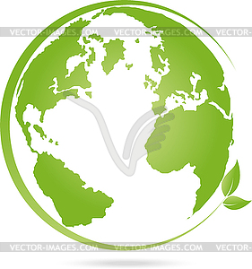 Earth, globe logo, Globe, Logo - royalty-free vector image