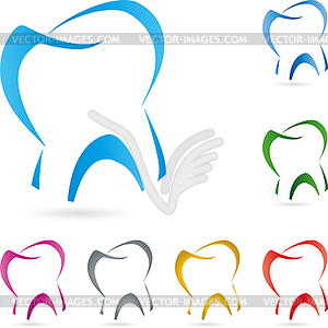 Зуб, логотип, доктор Логотип - векторное изображение клипарта