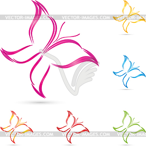 Logo, butterfly logo, butterfly, insect - vector clip art