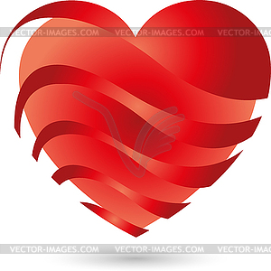 Logo, heart logo, heart, light - vector clip art
