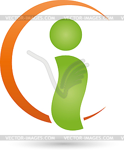 Logo, People, Fitness, Physical Therapy - vector image