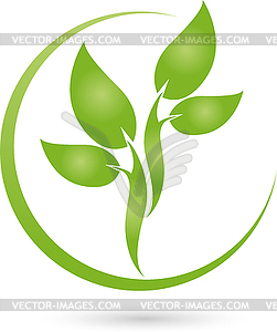 Logo, tree, plant, Naturopaths - vector image