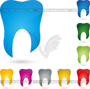 Зуб, зуб логотип, стоматология, стоматолог - векторный клипарт / векторное изображение