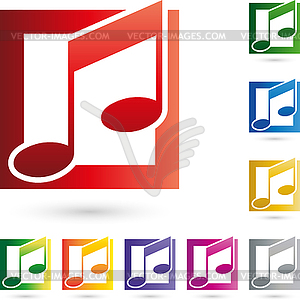 Music logo, notes, singing, Logo - vector image