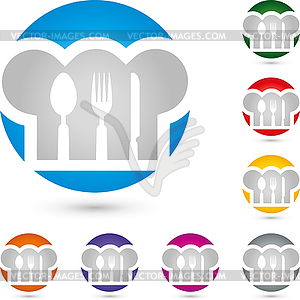 Cutlery, restaurant, cook, eating, logo - vector clipart