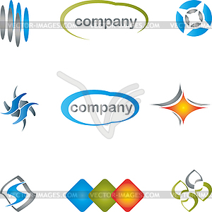 Multimedia and IT Services Logos collection - vector image