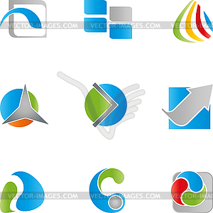 Multimedia and services Logos collection - vector clipart