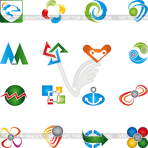 Nature and construction logos collection - vector image
