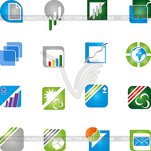 Business, tax consultant logos collection - vector clipart