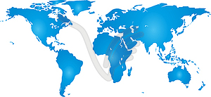 Earth map, earth, business and travel illustration - vector clipart / vector image