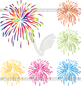 Empty Vial Twice Fireworks Explosion Empty Stock Vector (Royalty