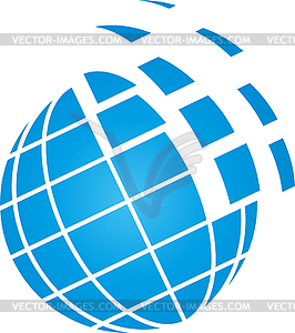 Earth, globe, globe, planet, logo - vector clipart / vector image