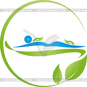 Person and hands, alternative practitioner, orthopedics - vector image