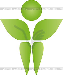 Person, Plant, Wellness, Naturopath, Logo - vector image