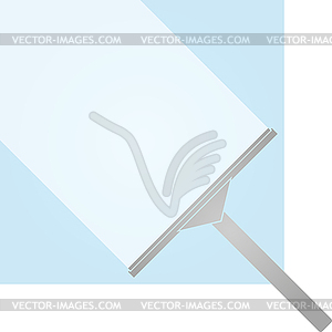 Cleaning windows, cleaning, cleaning company, logo - vector image