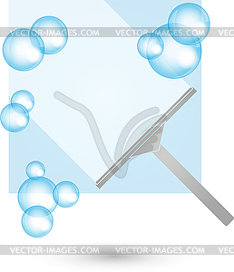 Cleaning windows, cleaning, cleaning company, logo - vector image