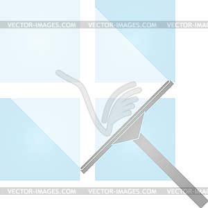Cleaning windows, cleaning, cleaning company, logo - vector clip art