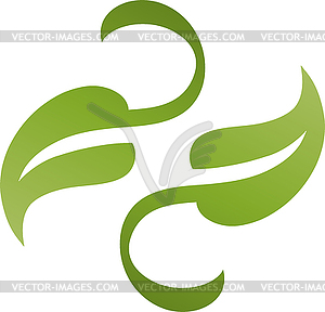 Leaves, Plant, Organic, Naturopath, Logo - vector image