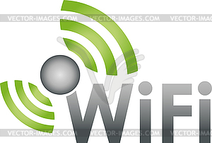 Wi Fi Waves, Wi Fi, Internet, Logo - vector image