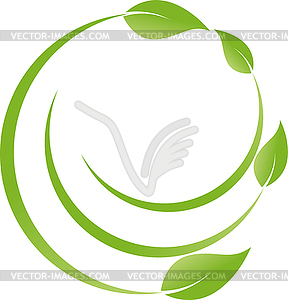 Leaves, plant, wellness, naturopath, gardener, logo - vector clipart