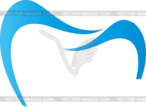 Blue tooth, dentist, dentistry, logo - vector image