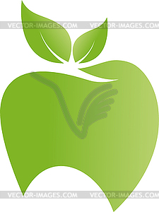 Tooth, apple, dentist, dentistry, logo - vector image