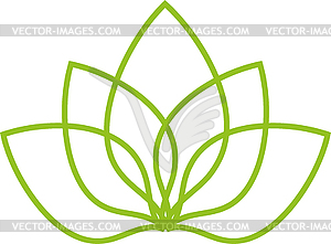 Many leaves, plant, wellness, naturopath, logo - vector clipart