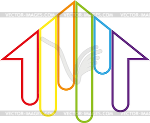 House, in color, painter, printing house, logo - vector clipart