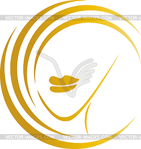 Hair, Woman, Hairdresser Logo, Icon - vector image