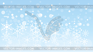 Snow, snowfall, snowflake, winter, background - vector clip art