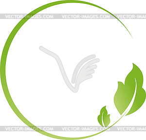 Leaves, plant, organic, vegan, gardener, background - vector clipart