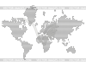 Земля, карта земли, точки, фон, карта мира - векторный клипарт EPS