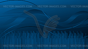 Waves, Dynamic, Technology, Background - vector EPS clipart