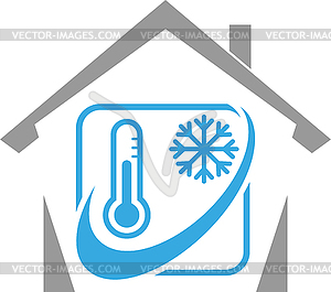 Thermometer of cold and heat Royalty Free Vector Image