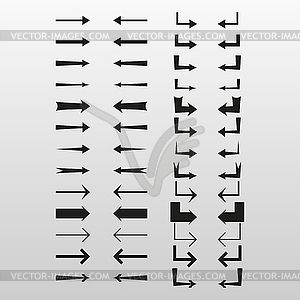 Arrow set - vector image