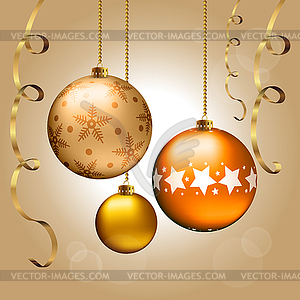 Christmas balls - vector image