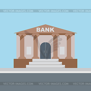 Bank building - vector clipart