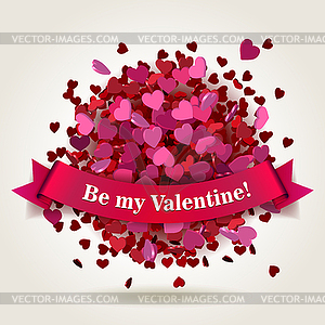 Be my valentine - stock vector clipart