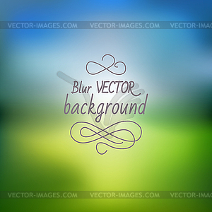 Blur background - vector image