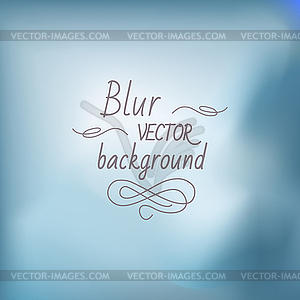 Blur background - vector clipart