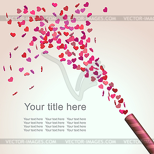 Valentine confetti - vector clipart